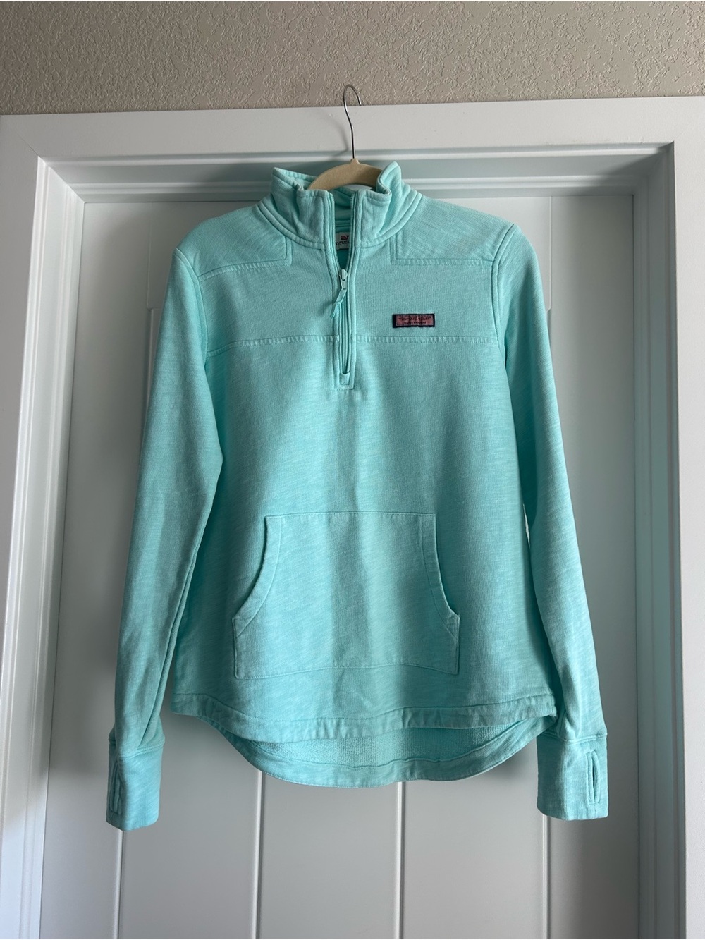 Vineyard Vines Mint Green Half-Zip Pullover Sweatshirt